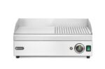 Grillplatte halb gerillt, HENDI, Kitchen Line, 220-240V/2400W, 527x404x(H)233mm
