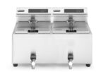 Friteuse Profi Line digital- mit Ablasshahn 2 x 8 l, HENDI, Profi Line, 16L, 230V/7000W, 605x515x(H)350mm