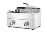 Induktionsfritteuse - mit Ablasshahn 2x8 l, HENDI, Profi Line, 16L, 230V/7000W, 577x609x(H)410mm