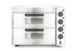 Doppeldeck-Pizzaofen 3000W, HENDI, Silber, 230V/3000W, 580x560x(H)435mm