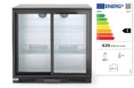 Kühlschrank hinten mit doppelten Schiebetüren, Arktic, 158L, Schwarz, 220-240V/160W, 900x520x(H)865mm