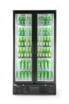 Barkühlschrank mit Doppeltür, Arktic, 384L, Schwarz, 220-240V/365W, 940x635x(H)1983mm