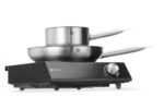 Set: Induktionsherd 3500W + Stielkasserolle + Bratpfanne, HENDI, Schwarz, 220-240V/3500W, 320x395x(H)95mm