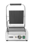 Kontaktgrill - Einzelversion, HENDI, oben gerillt, unten glatt, 230V/1800W, 310x400x(H)510mm