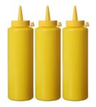 Spenderflaschen, 3er Set, HENDI, 0,35L, Transparent, 3 Stk., ø55x(H)205mm