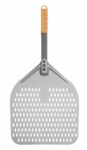 Pizzaschaufel - eckig, gelocht, kurzer Griff, HENDI, 350x710mm