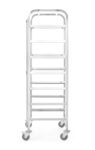 Transportwagen für Spülmaschinenkörbe - 7 Körbe à 500x500 mm, HENDI, 615x560x(H)1700mm