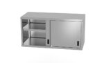 Wandschrank mit Schiebetüren - geschweißt, Tiefe 300 mm, HENDI, Profi Line, 1000x300x(H)600mm