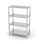 Regal mit 4 Böden - zur Selbstmontage, HENDI, Kitchen Line, 1000x500x(H)1800mm