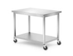 Arbeitstisch mit Regalboden - geschraubt, Tiefe 700 mm, HENDI, Kitchen Line, 1000x700x(H)850mm