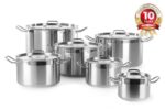 Kochtopf, mittel - mit Deckel, HENDI, Profi Line, 23,5L, ⌀360x(H)230mm
