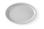 Fast-Food-Tablett aus Polypropylen, oval, HENDI, Schwarz, 265x195x(H)15mm