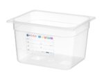 Gastronorm-Behälter 1/2, HENDI, GN 1/2, 6,5L, Transparent, 325x265x(H)100mm