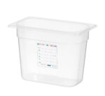 Gastronorm-Behälter 1/4, HENDI, GN 1/4, 4L, Transparent, 265x162x(H)150mm