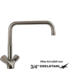 classic Einlochbatterie 3/4"