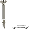 classic Säulenbatterie-Körper V2A 1/2" mit RV