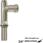 clasix Standventil-Körper V2A 3/4"