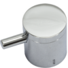 Griff zu Wandbatterie verchromt mit Abgang oben