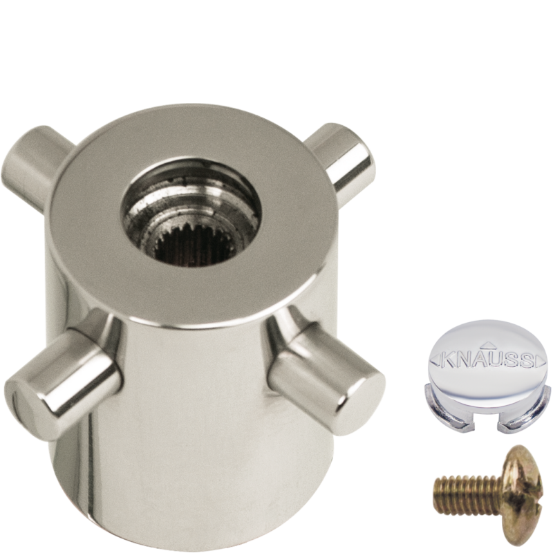 Zuschalthebel 3/8" Edelstahl mit Schraube