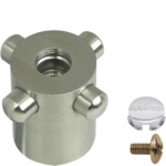 Zuschalthebel 1/2" Edelstahl mit Schraube