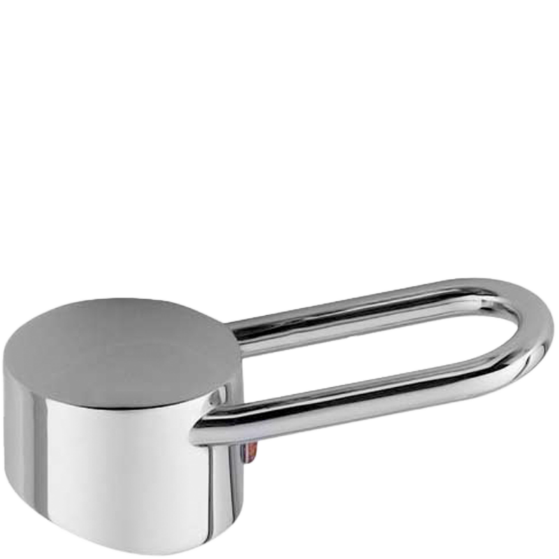 Ringhebel gerade verchromt passend zu Kartusche Ø 40 mm