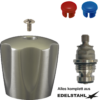 Fettkammeroberteil 1/2" + 6-kant-Griff V2A