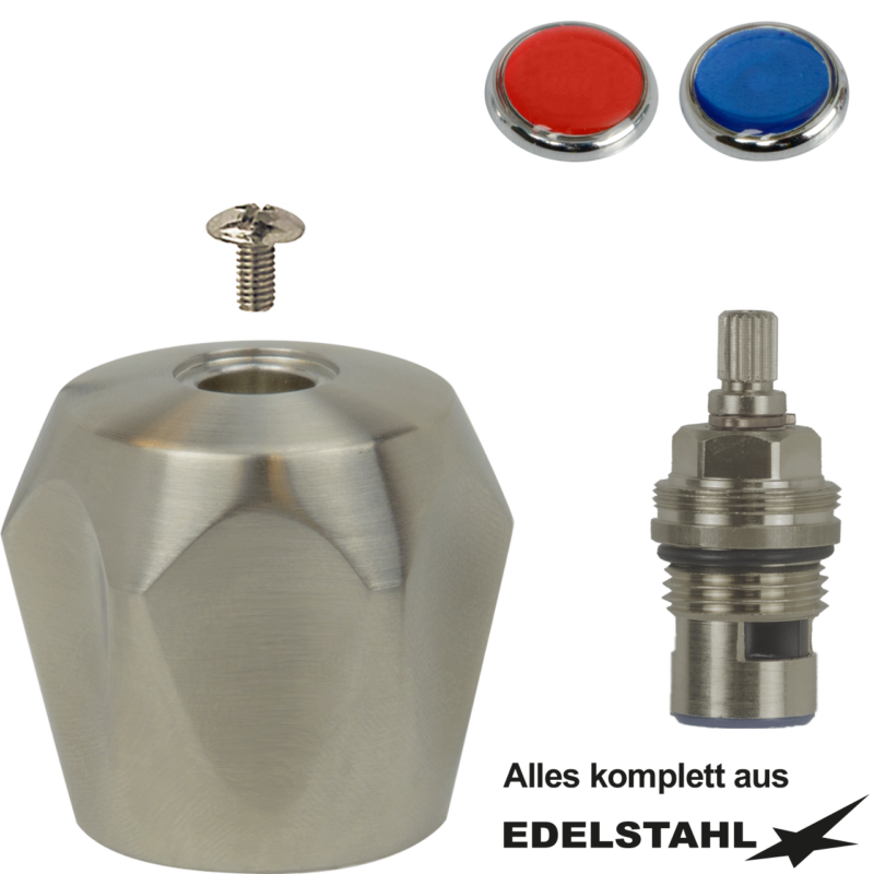 meditop keramisches Oberteil 1/2" + 6-kant-Griff V2A