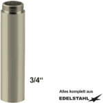 Auslauf-Erhöhung 3/4" x 3/4" 80 mm IG x AG V2A