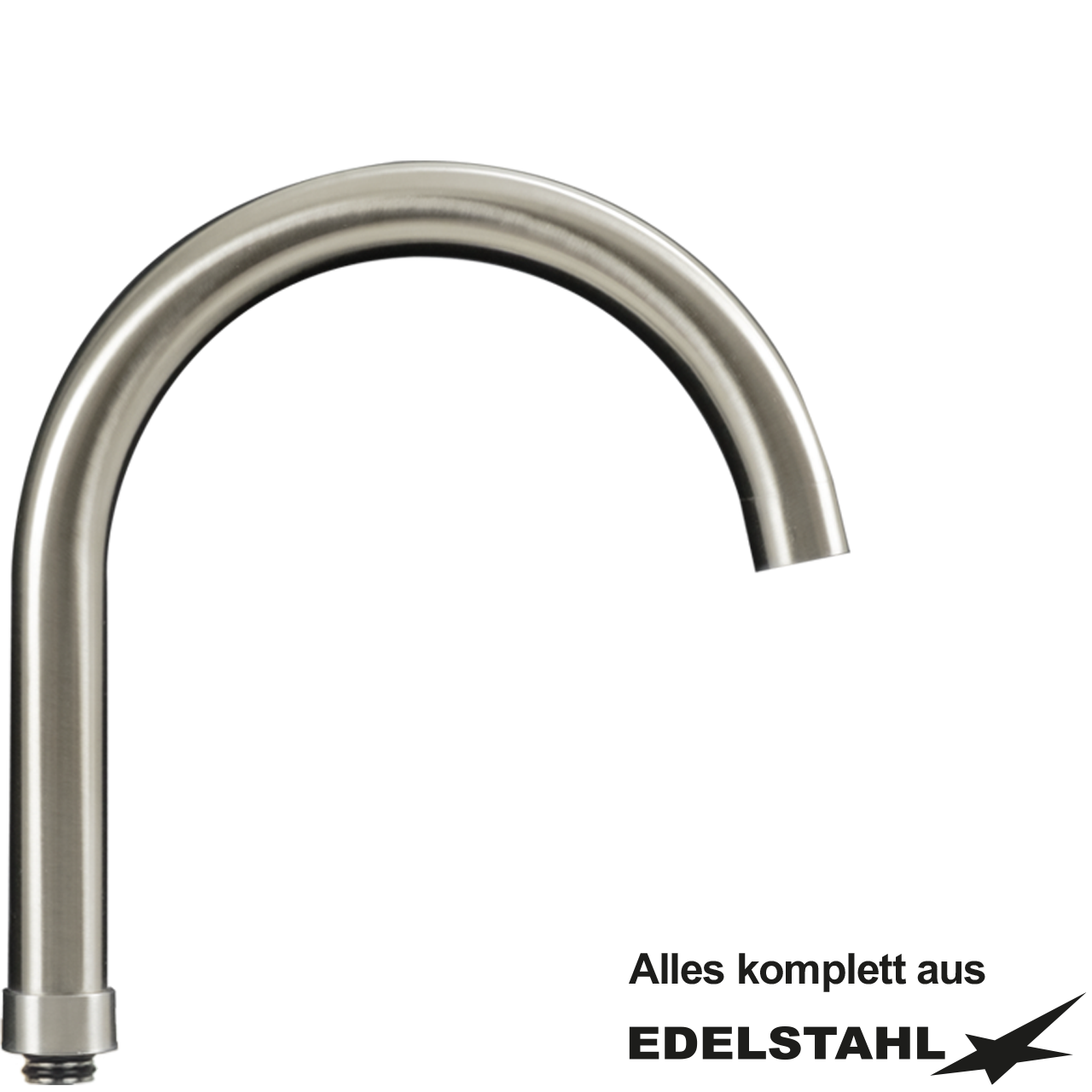 Schwenkauslauf U 360° Ø 24 mm geschraubt - Edelstahl 1 Schwenkauslauf U 360° Ø 24 mm geschraubt - Edelstahl