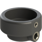 Federhalter PA66/VA schwarz mit Schraube VA M8x5 Inbus4