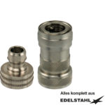 Kupplungsstecker 3/4" IG und Kupplungsdose 3/4" IG selbstschließend