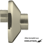 Wand-S-Anschluss 1/2" x 3/4" ± 10 mm